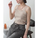 2x2リブチューブトップキャミ | atONE | 詳細画像11