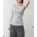 2x2リブチューブトップキャミ | atONE | 詳細画像3