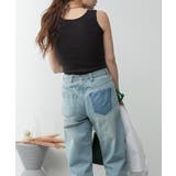 カップ付きコットンフライスタンクトップ | atONE | 詳細画像15