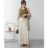 カップ付きコットンフライスタンクトップ | atONE | 詳細画像49