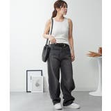 カップ付きコットンフライスタンクトップ | atONE | 詳細画像5