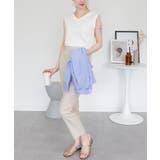 Vネックノースリーブトップス | atONE | 詳細画像21 