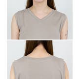 Vネックノースリーブトップス | atONE | 詳細画像29 