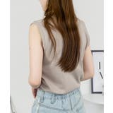 Vネックノースリーブトップス | atONE | 詳細画像4 