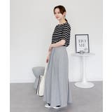 ボーダー5分袖トップス | atONE | 詳細画像19 