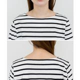 ボーダー5分袖トップス | atONE | 詳細画像24 