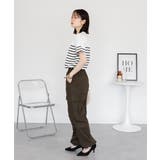 パネルボーダー風半袖トップス | atONE | 詳細画像26