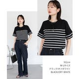 パネルボーダー風半袖トップス | atONE | 詳細画像29