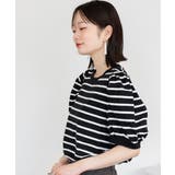 ボーダーパフスリーブトップス | atONE | 詳細画像5