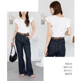 フレアーフレンチスリーブTシャツ | atONE | 詳細画像24