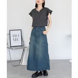 袖フレアノースリーブシャツ | atONE | 詳細画像19 