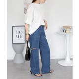 コットンワッフル7分袖ドルマンTシャツ | atONE | 詳細画像34