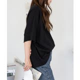 コットンワッフル7分袖ドルマンTシャツ | atONE | 詳細画像3