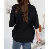 コットンワッフル7分袖ドルマンTシャツ | atONE | 詳細画像4