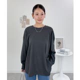 オーバーサイズ裾ラウンドカットソー | atONE | 詳細画像14 