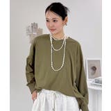 オーバーサイズ裾ラウンドカットソー | atONE | 詳細画像20 