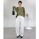 オーバーサイズ裾ラウンドカットソー | atONE | 詳細画像24 