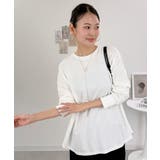 オーバーサイズ裾ラウンドカットソー | atONE | 詳細画像34 