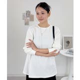 オーバーサイズ裾ラウンドカットソー | atONE | 詳細画像35 