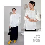 オーバーサイズ裾ラウンドカットソー | atONE | 詳細画像5 