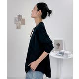 オーバーサイズ裾ラウンドカットソー | atONE | 詳細画像8 