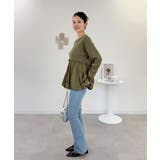 ペプラム切替バルーントップス | atONE | 詳細画像16 