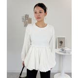 ペプラム切替バルーントップス | atONE | 詳細画像18 