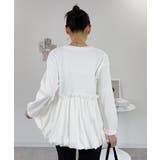 ペプラム切替バルーントップス | atONE | 詳細画像21 