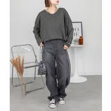 ドルマンスリーブVネックTシャツ | atONE | 詳細画像24