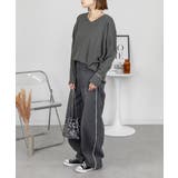 ドルマンスリーブVネックTシャツ | atONE | 詳細画像25