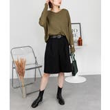 ドルマンスリーブVネックTシャツ | atONE | 詳細画像36