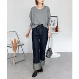 ドルマンスリーブVネックTシャツ | atONE | 詳細画像42