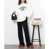 ミニ裏毛セミフレアパンツ | atONE | 詳細画像11 