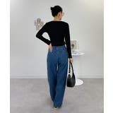 袖口ボタンリブロングTシャツ | atONE | 詳細画像9