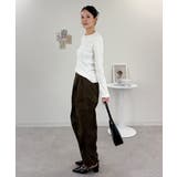 袖口ボタンリブロングTシャツ | atONE | 詳細画像15