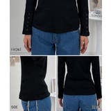 袖口ボタンリブロングTシャツ | atONE | 詳細画像21