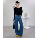 袖口ボタンリブロングTシャツ | atONE | 詳細画像7