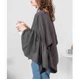 ドロップショルダーギャザースリーブカットソー | atONE | 詳細画像14 