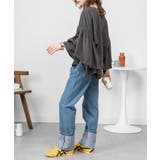 ドロップショルダーギャザースリーブカットソー | atONE | 詳細画像17 