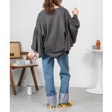 ドロップショルダーギャザースリーブカットソー | atONE | 詳細画像18 