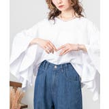 ドロップショルダーギャザースリーブカットソー | atONE | 詳細画像27 