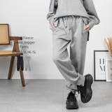 杢グレー | ミニ裏毛スウェットジョガーパンツ | atONE