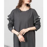 ダブルフリル長袖ワンピース | atONE | 詳細画像11 