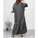 ダブルフリル長袖ワンピース | atONE | 詳細画像17 