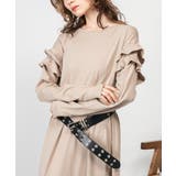 ダブルフリル長袖ワンピース | atONE | 詳細画像19 