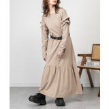 ダブルフリル長袖ワンピース | atONE | 詳細画像22 