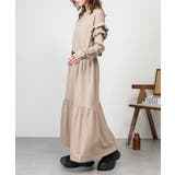 ダブルフリル長袖ワンピース | atONE | 詳細画像23 