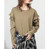 ダブルフリル長袖ワンピース | atONE | 詳細画像25 