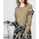 ダブルフリル長袖ワンピース | atONE | 詳細画像26 