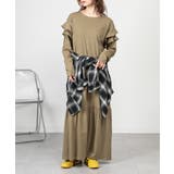 ダブルフリル長袖ワンピース | atONE | 詳細画像29 